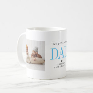 Love You Dad   Two Photo Collage Coffee Mug