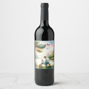 Love you, Dad Wine Label