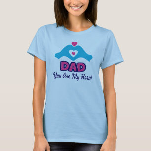 ❤↷Love You Dad, You are My Hero Vintage-inspired T-Shirt