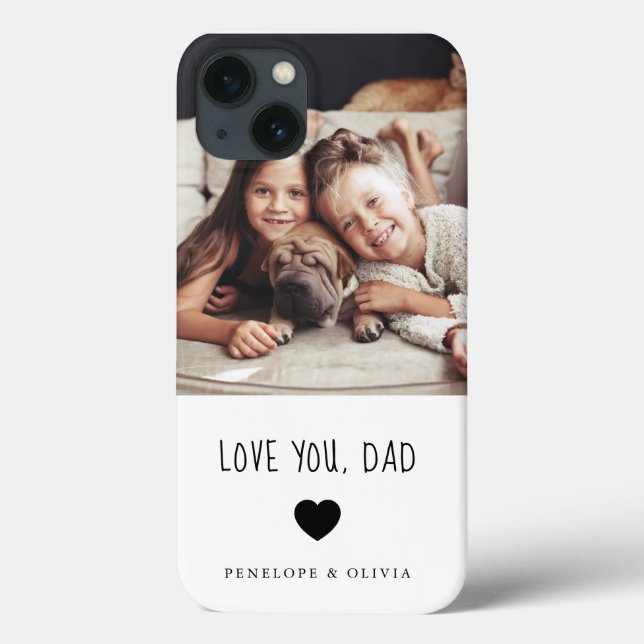 Love You Dad | Your Photo and Handwritten Text Case-Mate iPhone Case (Back)