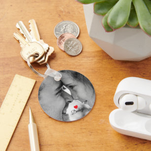 Love you daddy ,fathers day photo  key ring