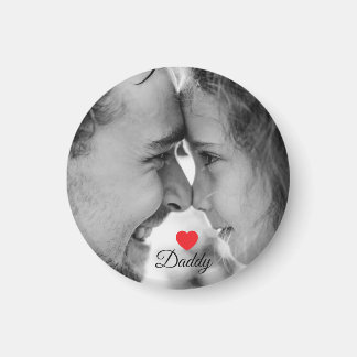 Love you daddy ,fathers day photo  magnet