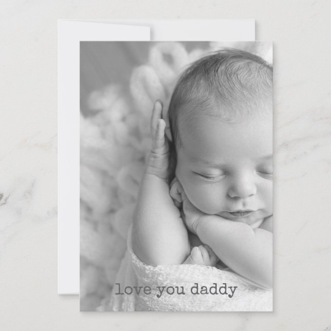 love you daddy happy fathers day PHOTO from xoxo Card (Front)