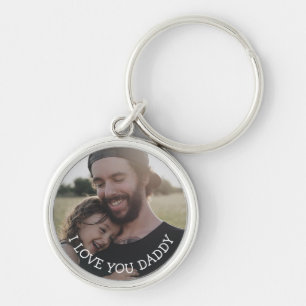 Love you Daddy, Personalised Photo Key Chain