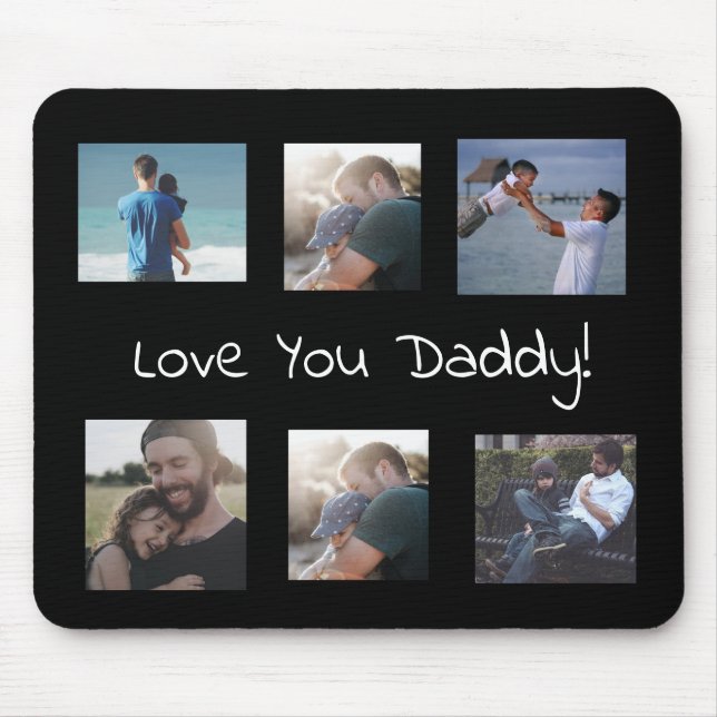 Love You Daddy Personalised Photo Mouse Pad (Front)