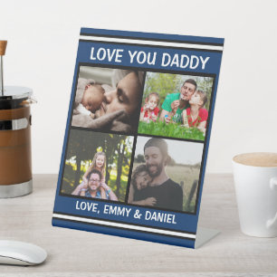 Love You Daddy Personalised Photo Pedestal Si Sign