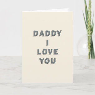 Love You Daddy Slate Art Card
