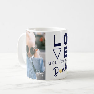 Love You Daddy Twin Photo Coffee Mug