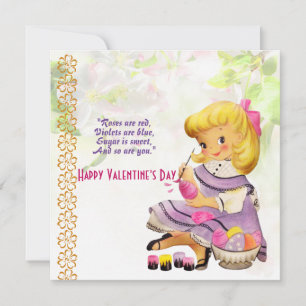 Love You Daughter Rustic Floral Vintage Valentine 