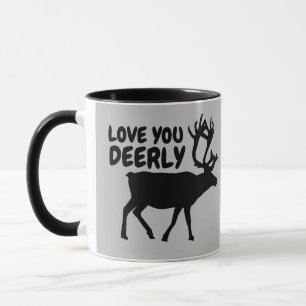 LOVE YOU DEER PUN BUCK COFFEE MUG
