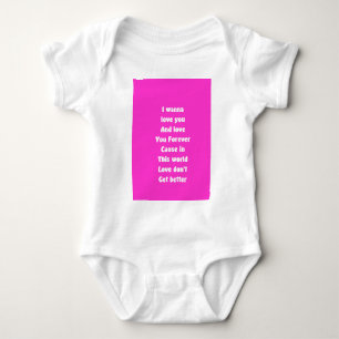 Love you forever baby bodysuit