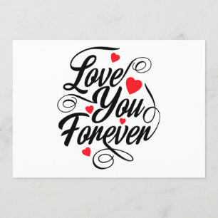 Love You Forever Invitation