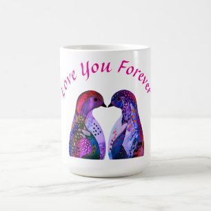 “Love You Forever” - Love’s Gentle Embrace Coffee Mug