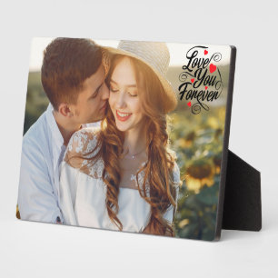 Love You Forever Personalised Couple Photo Plaque