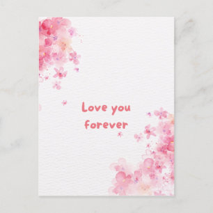 "Love You Forever" Postcard