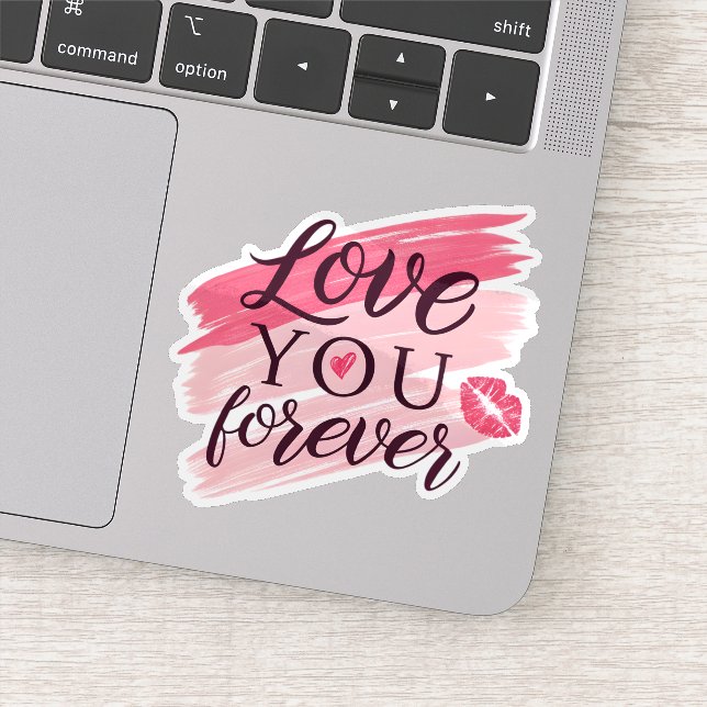 Love you forever sticker (Detail)