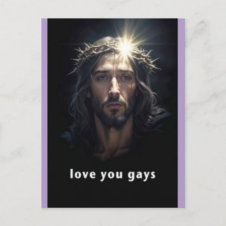 love you gays postcard