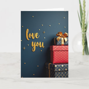 Love You Gift Boxes Card