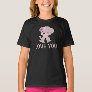 Love You, Girl who Loves Puppies T-Shirt