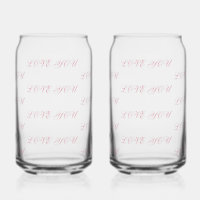Love You Glass Cup | Romantic Drinking Glass