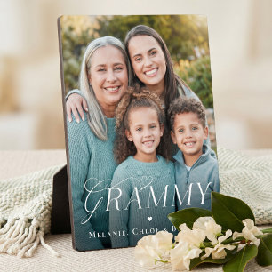 Love You Grammy Grandchild Photo Keepsake Gift Plaque