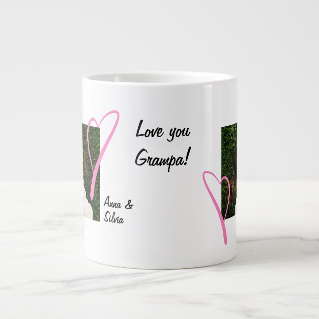 Love you Grampa! Large Coffee Mug (Front)