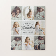 Love You Grandma 8-Photo Collage Personal Message