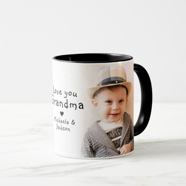 Love You Grandma/Granny/Nana/Nan/Other 2-Photo Mug (Front Right)