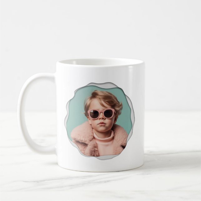 Love You Grandma Modern Photo Coffee Mug (Left)