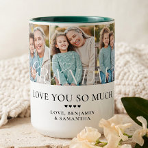 Love You Grandma Personalised 5 Photo Collage Gift