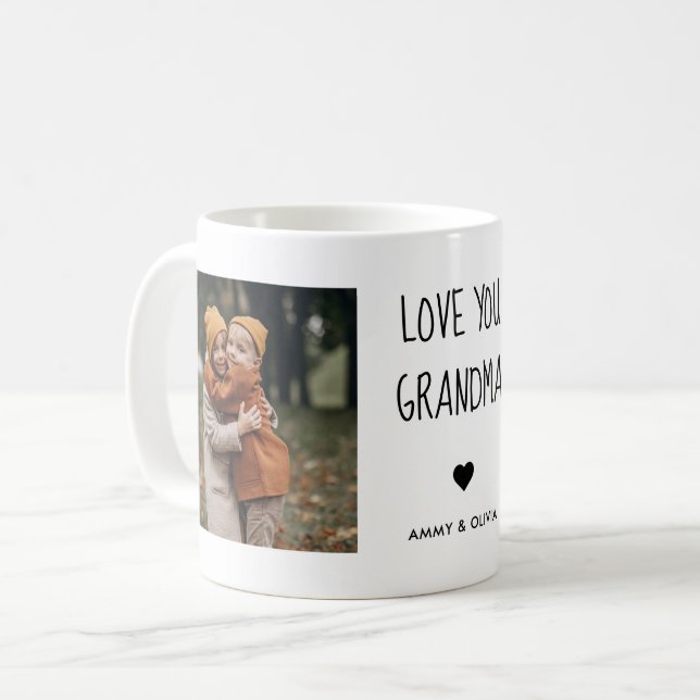 love You Grandma Photo Coffee Mug (Front Left)