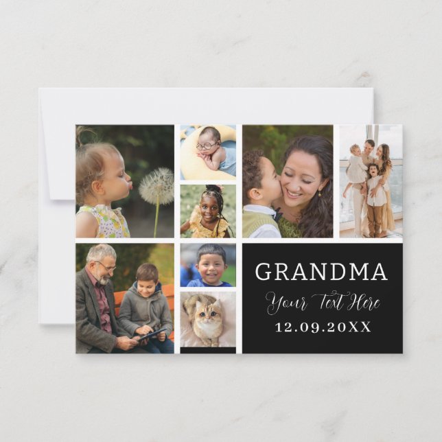 Love You Grandma | Photo Collage and Text  RSVP Ca (Front)