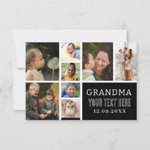 Love You Grandma   Photo Collage and Text  RSVP Card