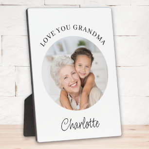 Love You Grandma Photo Plaque