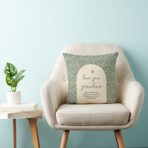Love You Grandma Sage Green Mother's Day Cushion