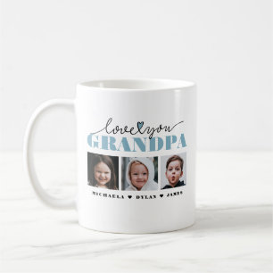 Love You Grandpa/Grampa/Other 3-Photo Coffee Mug