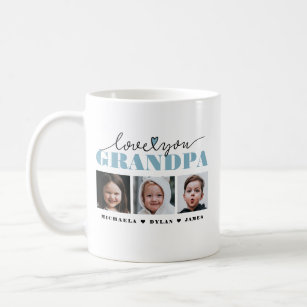 Love You Grandpa/Grampa/Other 3-Photo Coffee Mug