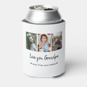 Love You Grandpa Happy Father's Day 2021 Photo   Can Cooler