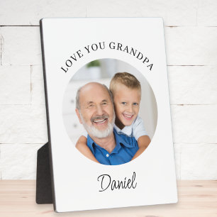 Love You Grandpa Photo Plaque