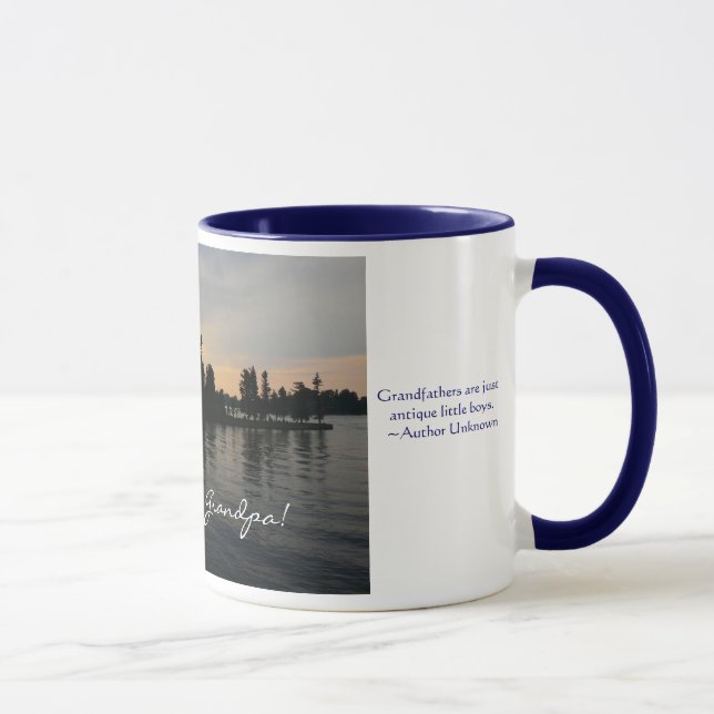 Love you Grandpa!-Sunset at Thousand Islands Mug (Right)