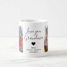 Love You Grandpa | Two Photo Handwritten Text