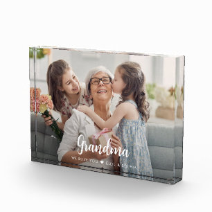 Love You Great Grandma Modern Script Photo Block