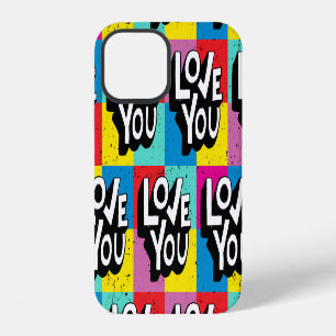 Love You: Hand Lettering Valentine iPhone 12 Case