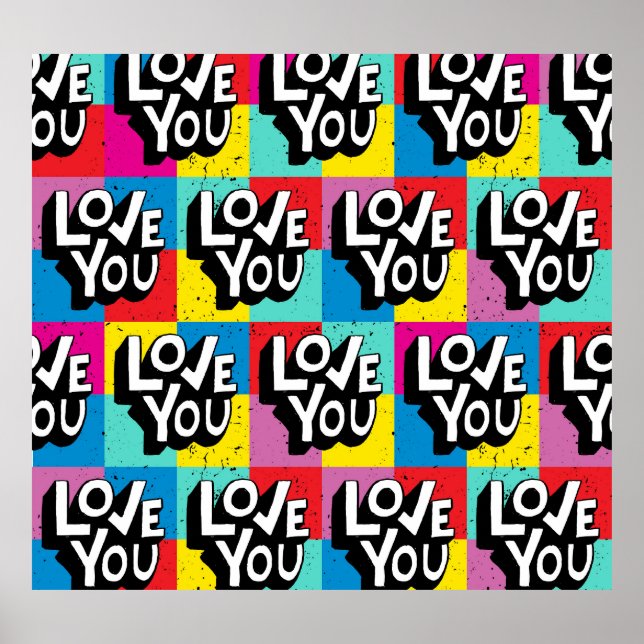 Love You: Hand Lettering Valentine Poster (Front)