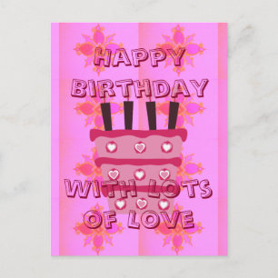 Love You Happy Birthday Sunshine Postcard