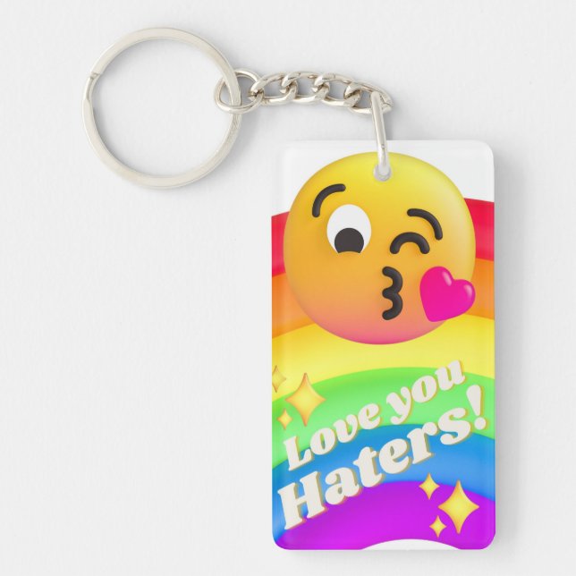 love you haters key ring (Front)