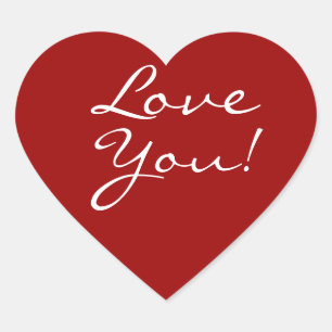 Love You Heart Heart Sticker