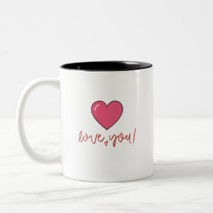 Love You Heart Mug