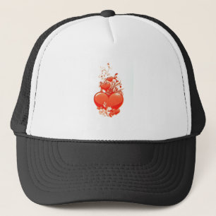 Love you heart valentine romantic love trucker hat