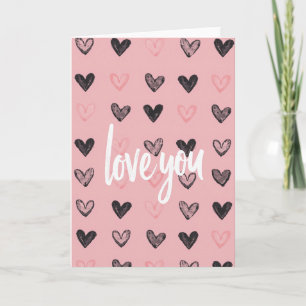 Love You Hearts Sweet Card